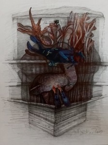 Flora,  2019,  Mischtechnik ,31x23 cm