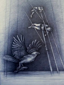 Balance I, 2018, Bleistift, 65x50 cm