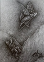 Seilschaft, 2020, Bleistift, 53x39 cm